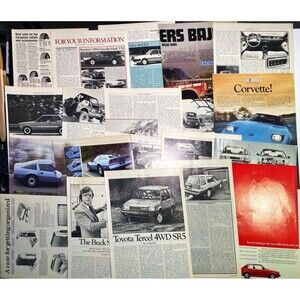 Ephemera 34+ Pages 3.6oz. Pictures Articles Car & Driver Magazine March 1983